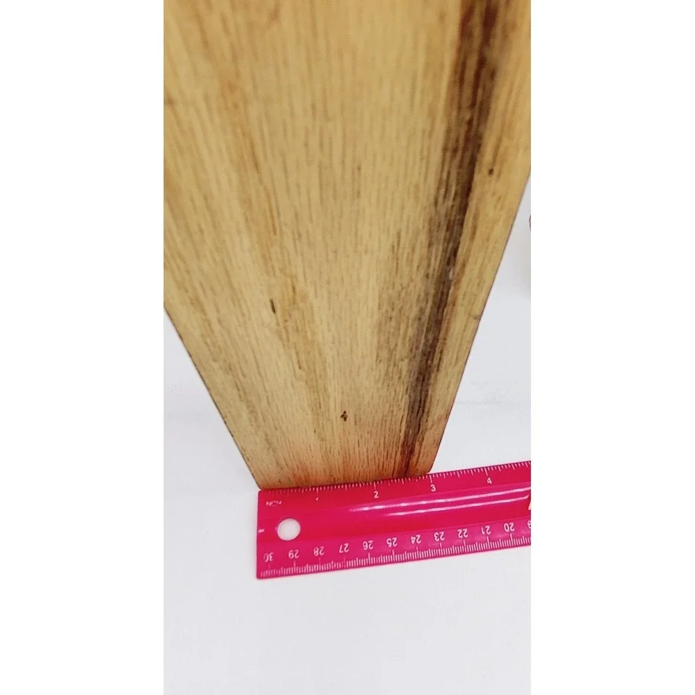 Set of 2 Wooden Shelf Brackets? Mounted Rack Support? Lacquered Bookends? Wood